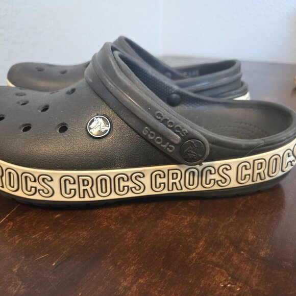 Crocs Crocband Black Unisex Clog-Men's 5 Women's 7 - Picture 2 of 16